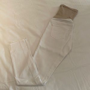 Adriano Goldschmied White Maternity Skinny Jeans